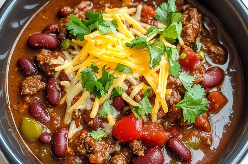 Slow Cooker Chili Con Carne