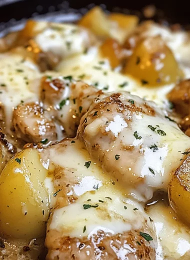 Slow Cooker Garlic Parmesan Chicken and Potatoes