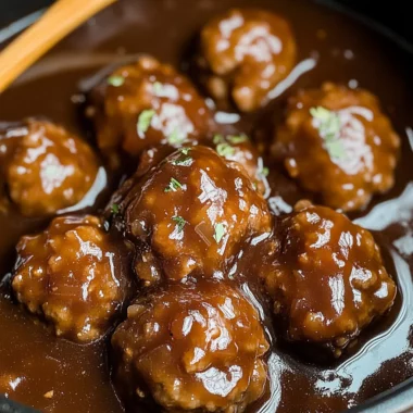 Slow Cooker Salisbury Steak Meatballs (Frozen Meatballs)