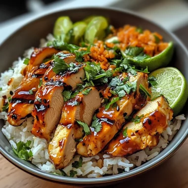 Spicy Maple Chicken with Coconut Rice