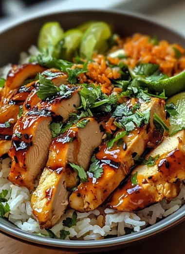 Spicy Maple Chicken with Coconut Rice