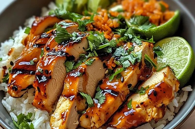 Spicy Maple Chicken with Coconut Rice