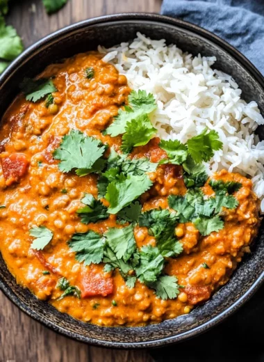 Spicy Red Lentil Curry