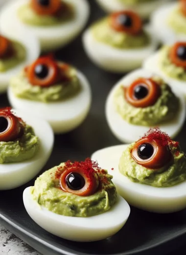 Spooky Deviled Eyeballs