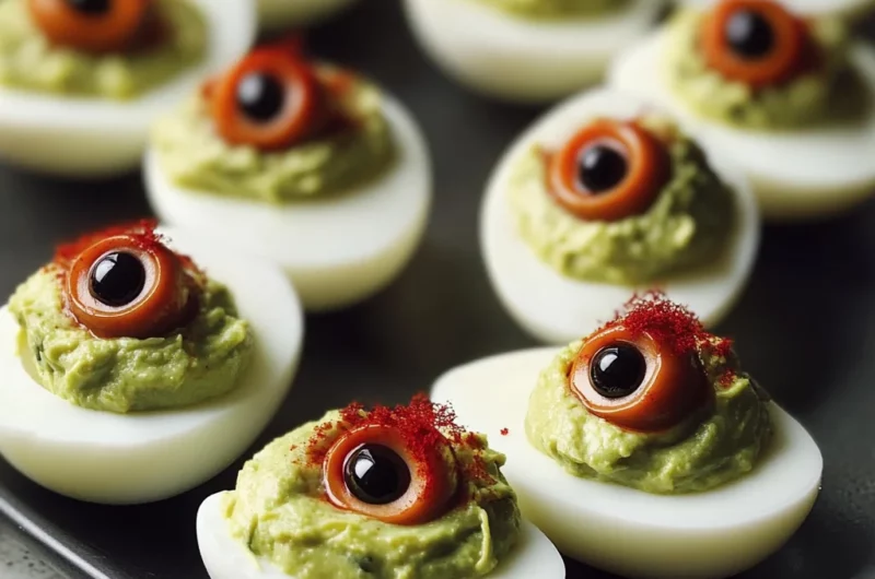 Spooky Deviled Eyeballs