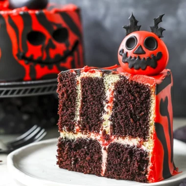 Spooky Halloween Marble Cake