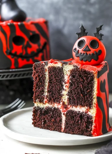 Spooky Halloween Marble Cake