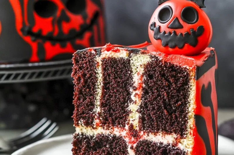 Spooky Halloween Marble Cake
