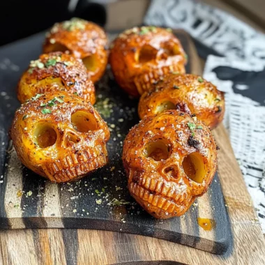 Spooky Halloween Skull Potatoes