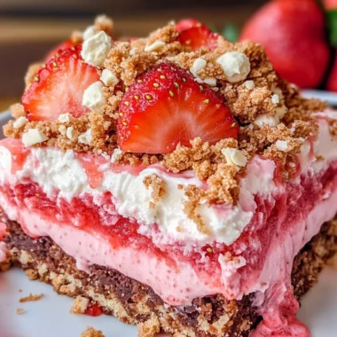 Strawberry Crunch Brownies