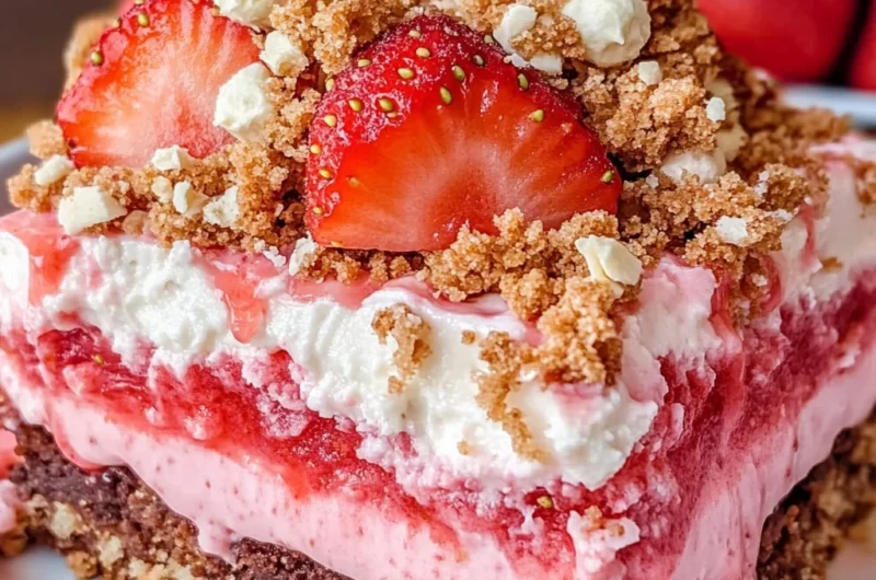 Strawberry Crunch Brownies