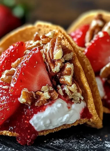 Strawberry Crunch Cheesecake Tacos