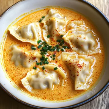 Thai Coconut Curry Dumpling Soup