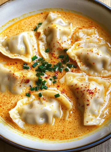 Thai Coconut Curry Dumpling Soup