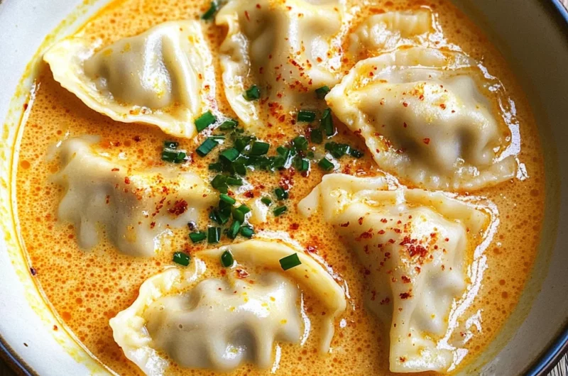 Thai Coconut Curry Dumpling Soup