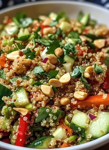 Thai Quinoa Crunch Salad: A Refreshing Healthy Delight!