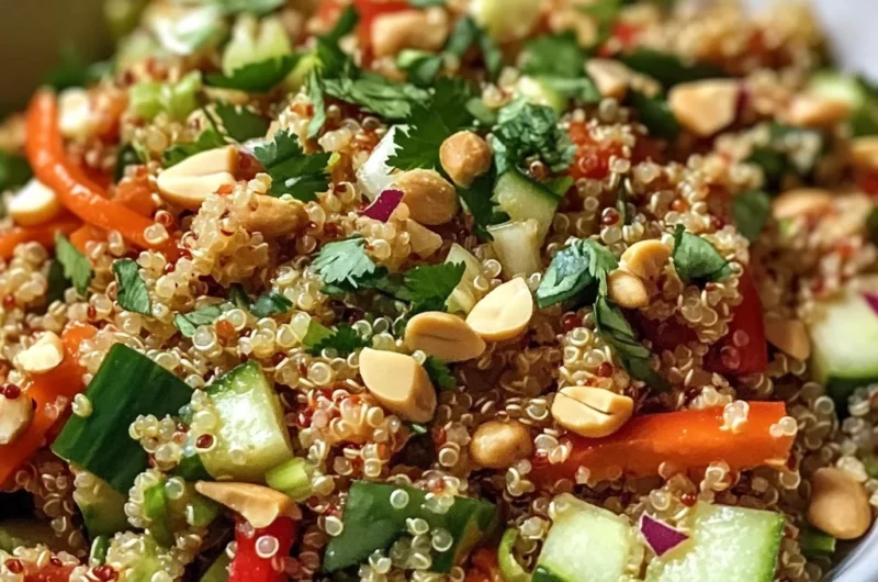 Thai Quinoa Crunch Salad: A Refreshing Healthy Delight!