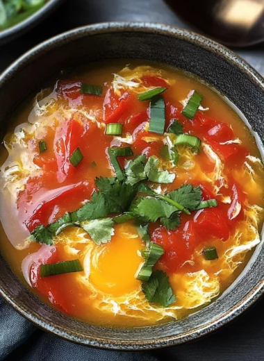 Tomato Egg Drop Soup