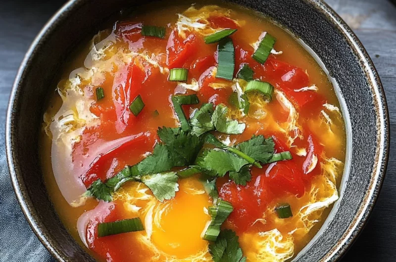 Tomato Egg Drop Soup