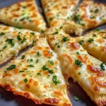 Air Fryer Cheesy Tortilla Garlic Bread