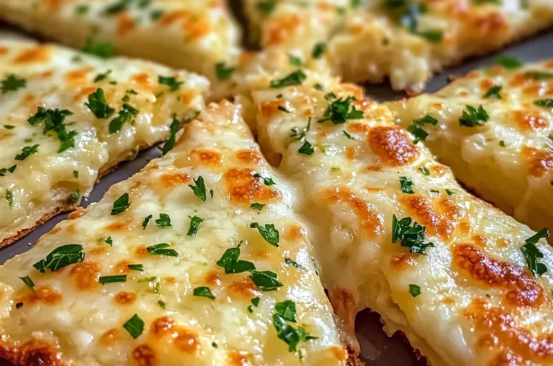 Air Fryer Cheesy Tortilla Garlic Bread