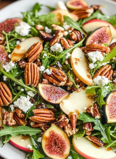 Apple Arugula Salad With Maple Pecans