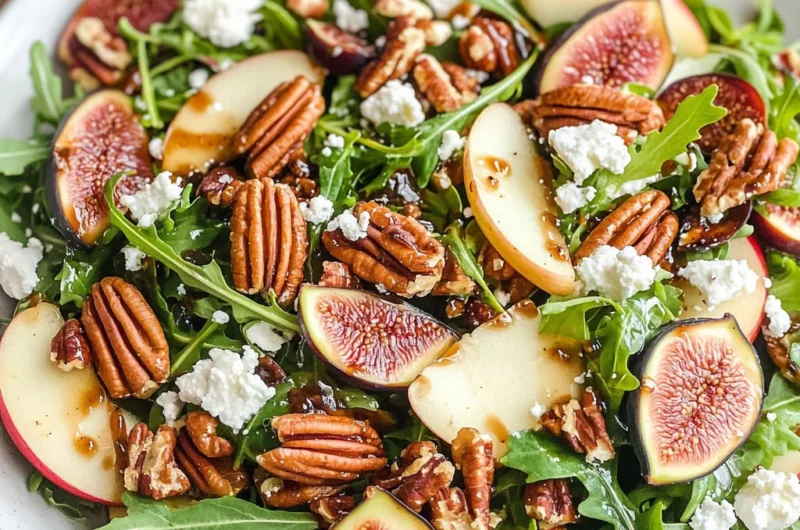 Apple Arugula Salad With Maple Pecans