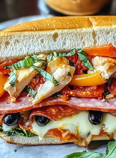 Baked Italian Grinder Sandwiches