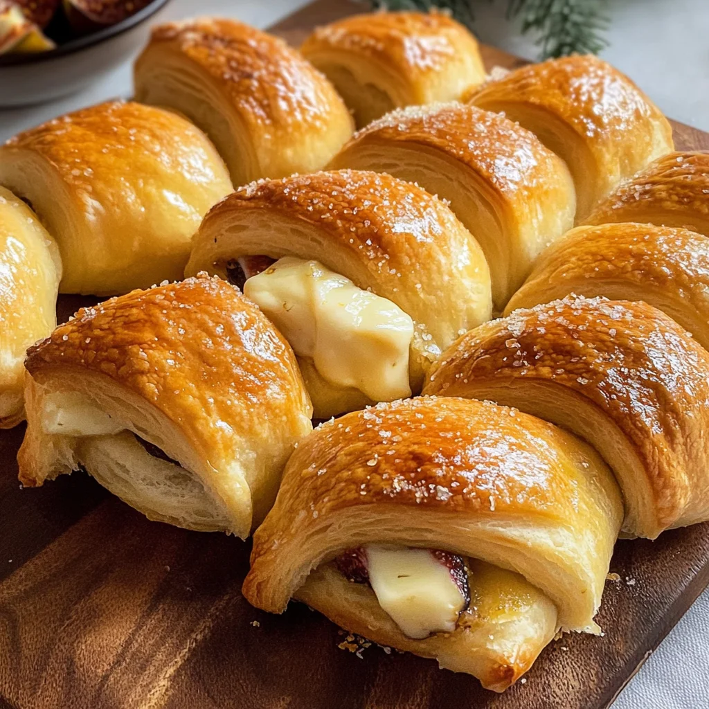 Rolls With Ridges Breakfast Crescent Rolls With a Fig and Brie Surprise