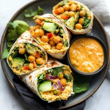 Buffalo Chickpea Wraps