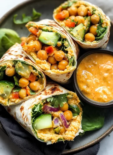 Buffalo Chickpea Wraps