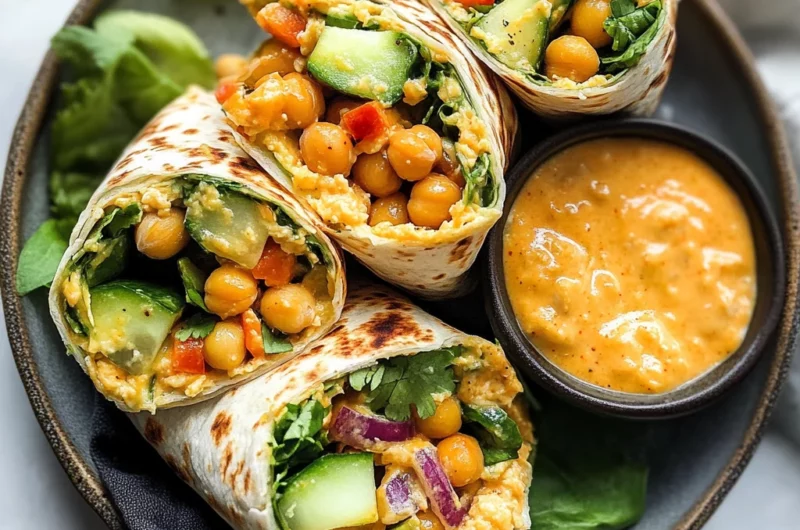 Buffalo Chickpea Wraps