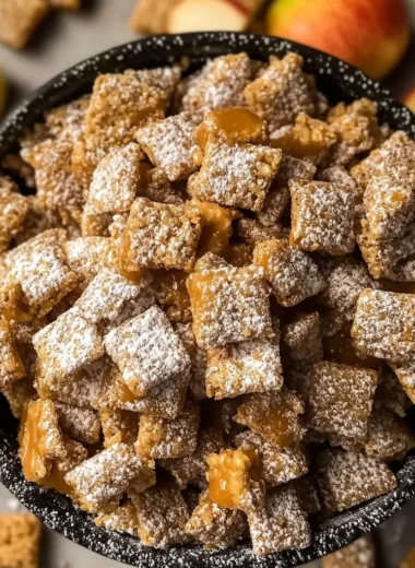 Caramel Apple Puppy Chow – Sweet, Crunchy & Irresistible