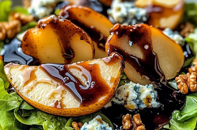 Caramelized Pear and Blue Cheese Salad: A Sweet and Savory Delight