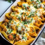 Cheesy Pumpkin and Spicy Sausage Stuffed Shells
