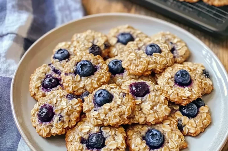 Chewy Blueberry Oatmeal Cookies - Alrightwithme