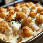 Chicken Alfredo Tater Tot Casserole: A Cozy, Comforting Dinner