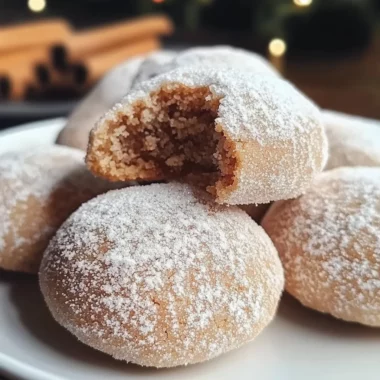 Cinnamon Sugar Snowball Cookies