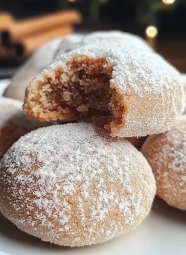 Cinnamon Sugar Snowball Cookies