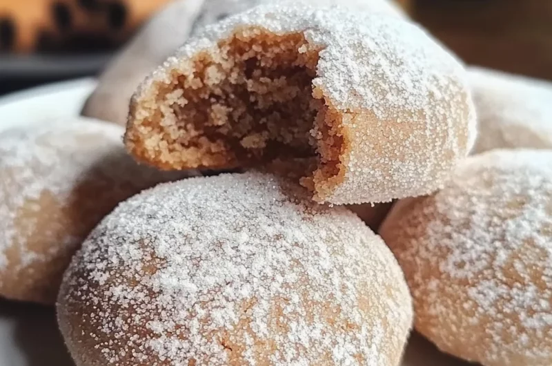 Cinnamon Sugar Snowball Cookies