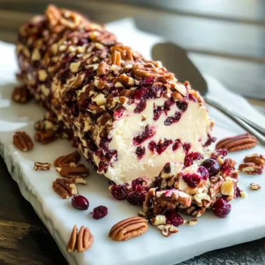 Cranberry Pecan Cheese Log