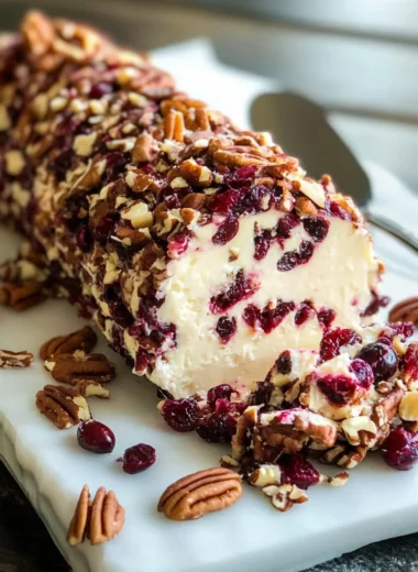 Cranberry Pecan Cheese Log