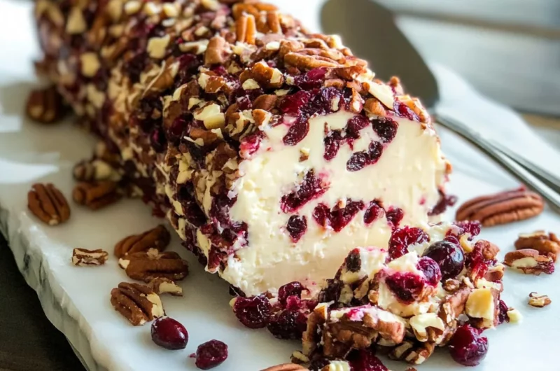 Cranberry Pecan Cheese Log