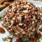 Cranberry Pecan Goat Cheese Ball