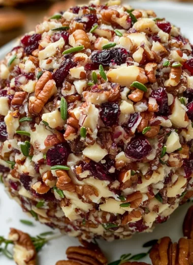 Cranberry Pecan Goat Cheese Ball