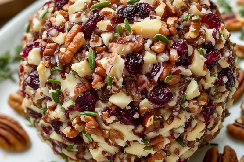 Cranberry Pecan Goat Cheese Ball
