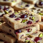 Cranberry Pistachio Shortbread Cookies: A Festive Delight for the Holidays