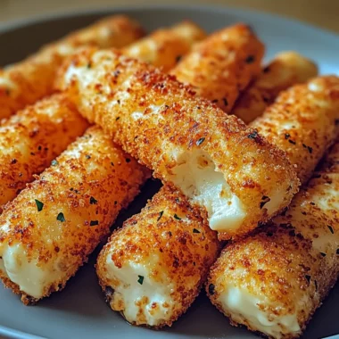 Crispy Air Fryer Mozzarella Sticks