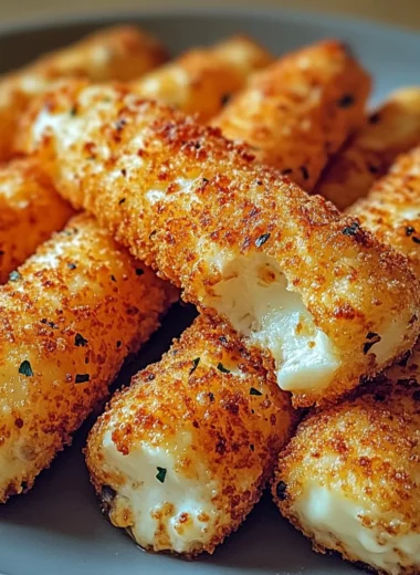 Crispy Air Fryer Mozzarella Sticks