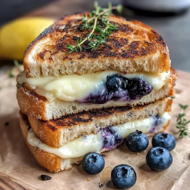 Crispy Blueberry Grilled Cheese